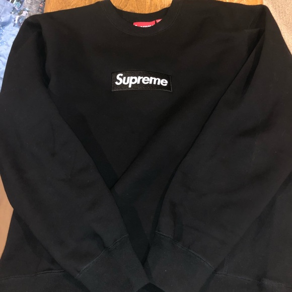 Supreme Black on Black Crewneck